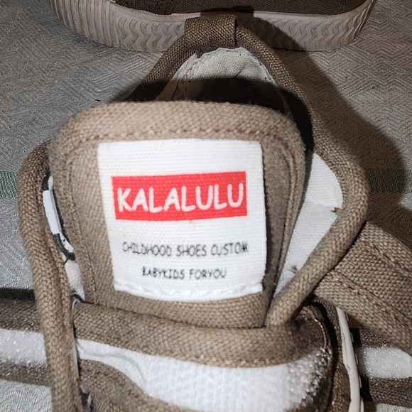 Comfy Tan Kids Sneakers - Picture 2 of 8